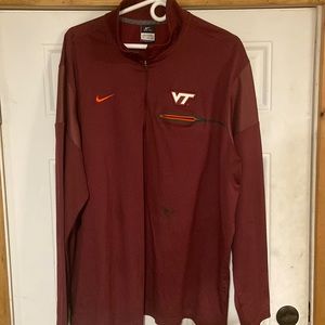 Virginia tech Nike pull over size XXL